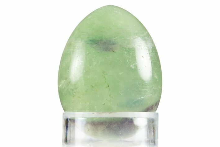 Polished Purple and Green Fluorite Egg - Fluorescent! #331760